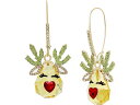 (取寄) ベッツィジョンソン レディース レインディア ダングル イヤリングス Betsey Johnson women Betsey Johnson Reindeer Dangle Earrings Brown/Gold 1