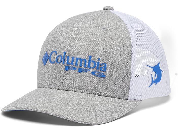 コロンビア (取寄) コロンビア パフォーマンス フィッシング ギア メッシュ スナップ バック ボールキャップ 帽子 Columbia PFG Mesh Snap Back Ballcap Cool Grey Heather/Vivid Blue
