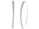 (取寄) ローレン ラルフローレン レディース ツイステッド ロープ パヴェ スレッダー イヤリングス LAUREN Ralph Lauren women LAUREN Ralph Lauren Twisted Rope Pave Threader Earrings Silver/Crystal