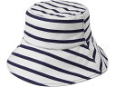 (取寄) ケイトスペード レディース ブルトン ストライプ ロング ブリム レブ バケット ハット Kate Spade New York women Kate Spade New York Breton Stripe Long Brim Rev Bucket Hat Blazer Blue