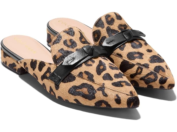 (取寄) コールハーン レディース パイパー ボウ ミュール Cole Haan women Cole Haan Piper Bow Mule Leopard Haircalf Print