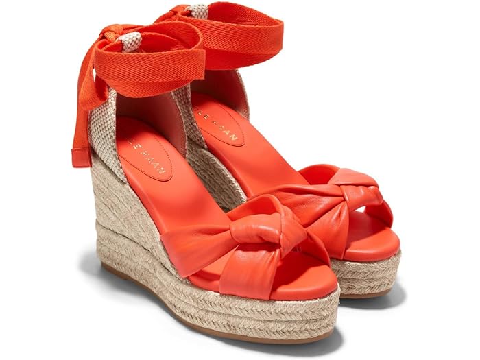 (取寄) コールハーン レディース クラウドフィール ハンプトン サンダル Cole Haan women Cole Haan Cloudfeel Hampton Sandals Nasturtium Leather/Natural Canvas