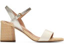 コールハーン (取寄) コールハーン レディース ジョシー ブロック ヒール サンダル (65 mm) Cole Haan women Cole Haan Josie Block Heel Sandal (65 mm) Ivory/Soft Gold Leather/Natural Woven