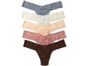 (取寄) ハンキー パンキー レディース シグニチャー レース ロウ ライズ トング 5-パック Hanky Panky women Hanky Panky Signature Lace Low Rise Thong 5-Pack Shining Armor Grey Ivory Vanilla Desert Rose Cappucino