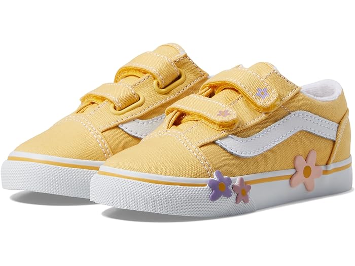 (取寄) バンズ キッズ キッズ オールド スクール V フラワー (インファント/トドラー) Vans Kids kids Vans Kids Old Skool V Flower (Infant/Toddler) Yellow