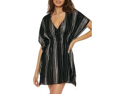 (取寄) レディース ラディアンス メタリック ストライプ チュニック BECCA women BECCA Radiance Metallic Stripe Tunic Black