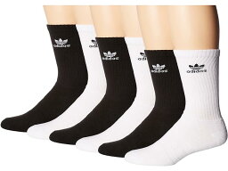 (取寄) アディダス メンズ オリジナルス トレフォイル クルー ソック 6-パック adidas men adidas Originals Trefoil Crew Sock 6-Pack White/Black/Black/White