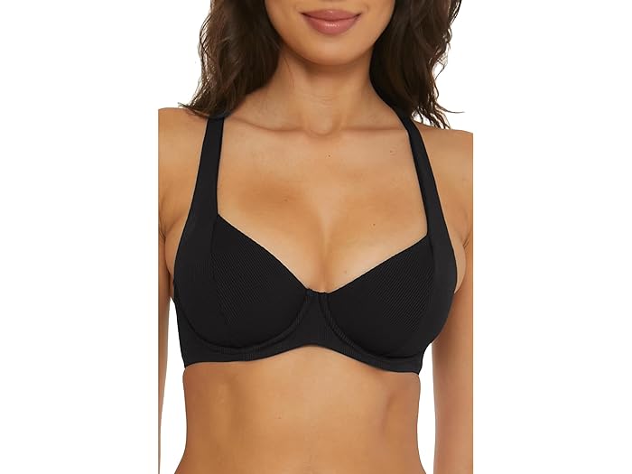 (取寄) レディース モダン エッジ ラナ アンダーワイヤー トップ BECCA women BECCA Modern Edge Lana Underwire Top Black