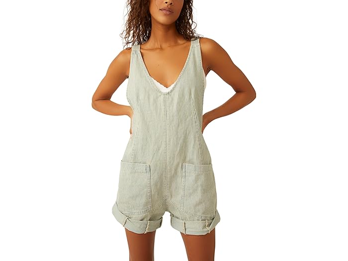 (取寄) フリーピープル レディース ハイ ローラー レールロード ショートール Free People women Free People High Roller Railroad Shortall Pillow Talk Stripe