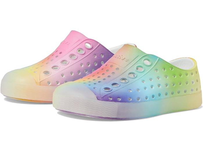 (取寄) ネイティブシューズ キッズ キッズ ジェファーソン プリント (トドラー) Native Shoes Kids kids Native Shoes Kids Jefferson Print (Toddler) Shell White/Translucent/Rainbow Blur