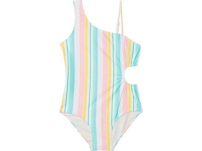 () n[[ LbY K[Y s[X Jbg AEg XC X[c (rbO Lbh) Hurley Kids girls Hurley Kids One-Piece Cut Out Swim Suit (Big Kid) Pale Ivory/Multi