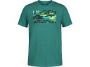 () A_[A[}[ LbY {[CY J S TVc Under Armour Kids boys Under Armour Kids Dissolve Camo Logo Tee (Big Kid) Hydro Teal