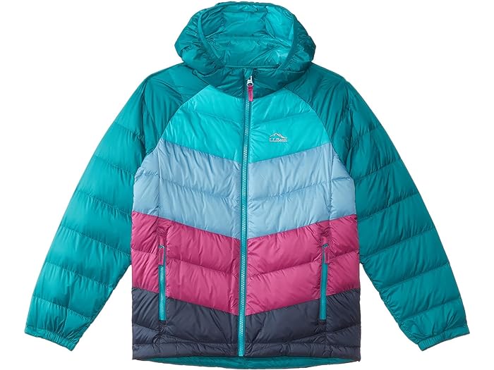 () 륨ӡ å ȥ饤 650  顼֥å 㥱å (ӥå å) L.L.Bean kids L.L.Bean Ultralight 650 Down Color-Block Jacket (Big Kids) Teal Blue Color-Block