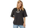 (取寄) リップ カール レディース キンドレッド パーム ヘリテージ 半袖 Tシャツ Rip Curl women Rip Curl Kindred Palms Heritage Short Sleeve Tee Washed Black