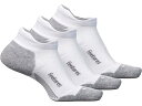 (取寄) フィーチャーズ エリート マックス クッション ノー ショー タブ 3-ペア パック Feetures Elite Max Cushion No Show Tab 3-Pair Pack White(4)