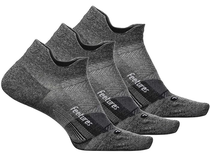 () ե㡼 ꡼ ȥ 饤 Ρ 硼  3-ڥ ѥå Feetures Feetures Elite Ultra Light No Show Tab 3-Pair Pack Gray