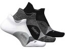 (取寄) フィーチャーズ エリート ライト クッション ノー ショー タブ 3-ペア パック Feetures Elite Light Cushion No Show Tab 3-Pair Pack White/Black/Gray(4)