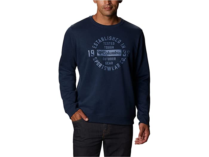 (取寄) コロンビア メンズ メンズ ハート マウンテン グラフィック クルー, ソフト プルオーバー Columbia men Mens Hart Mountain Graphic Crew, Soft Pullover Collegiate Navy Heather Tough