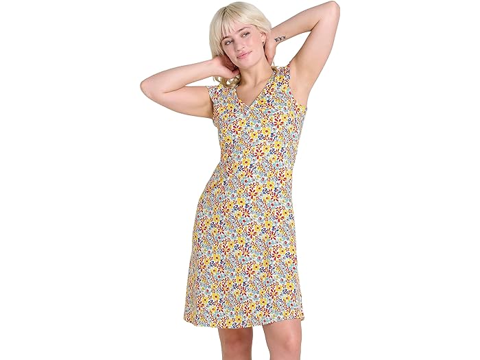 () g[hAhR[ fB[X [Y}[ hX Toad&Co women Toad&Co Rosemarie Dress Barley Multi Floral Print