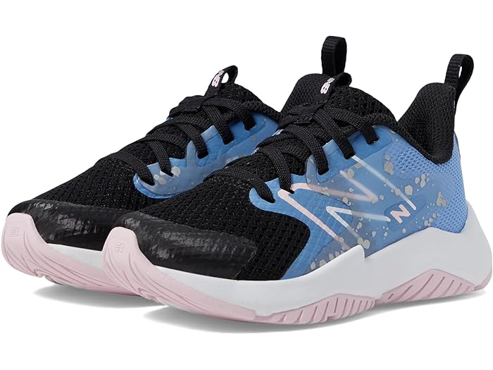 (取寄) ニューバランス スニーカー キッズ ガールズ レイヴ ラン V2 New Balance Kids girls Rave Run v2 (Little Kid) Black/Blue Laguna