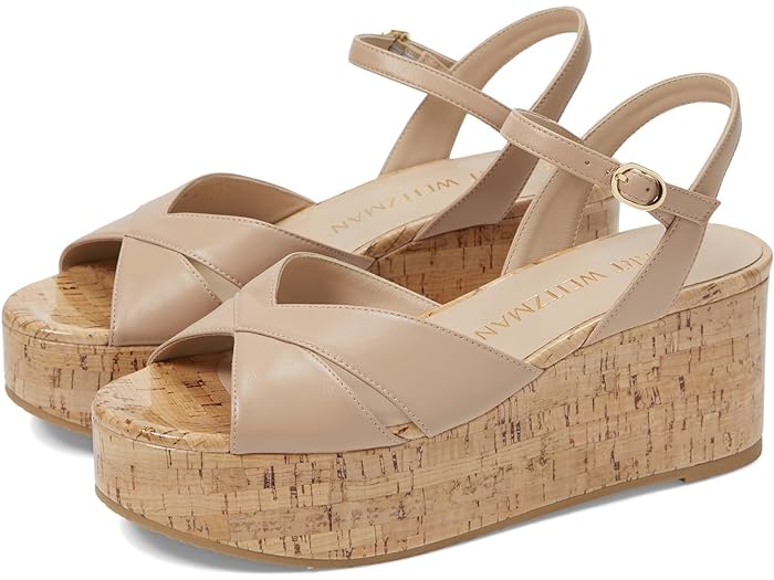 (取寄) スチュアート ワイツマン レディース カルメン ミディ ウェッジ Stuart Weitzman women Stuart Weitzman Carmen Midi Wedge Adobe