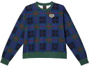 (取寄) ジョーダンキッズ ガールズ ジョーダン ブルックリン プレイド フリース クルー (リトル キッズ/ビッグ キッズ) Jordan Kids girls Jordan Kids Jordan Brooklyn Plaid Fleece Crew (Little Kids/Big Kids) Noble Green/Rattan