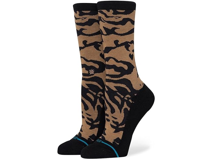 () X^X fB[X N[ Stance women Stance Animalistic Crew Black Brown