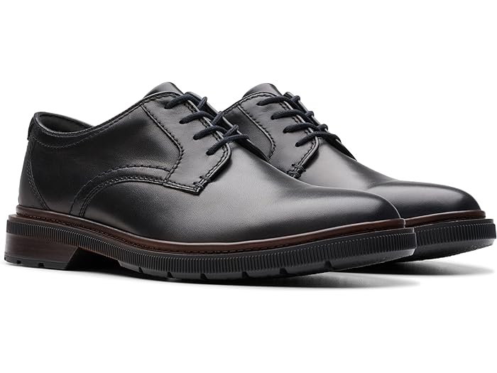 クラークス ビジネスシューズ メンズ (取寄) クラークス メンズ ダービー Clarks men Clarks Burchill Derby Black Leather