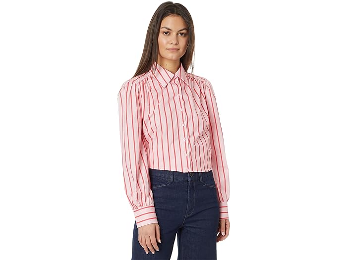 () CObV t@Ng[ fB[X XgCv Vc English Factory women English Factory Stripe Shirt Pink