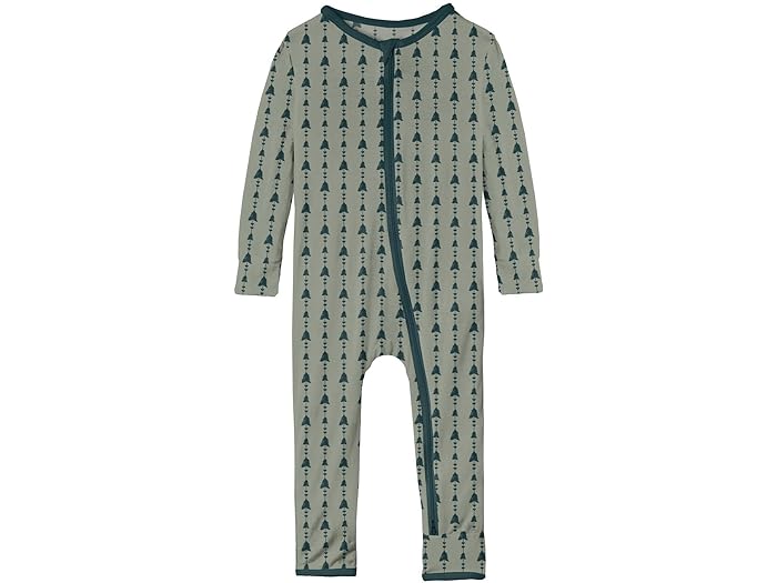 () LbL[ pc LbY LbY vg Jo[I[ EBY 2EFC Wbp[ (Ct@g) Kickee Pants Kids kids Kickee Pants Kids Print Coverall with Two-Way Zipper (Infant) Silver Sage Trees/Hearts