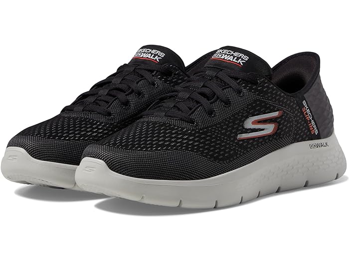 (取寄) スケッチャーズ スニーカー メンズ ゴー ウォーク フレックス - ニュー ワールド ハンズフリー スリップインズ SKECHERS Performance men Go Walk Flex - New World Hands Free Slip-Ins Black/Orange