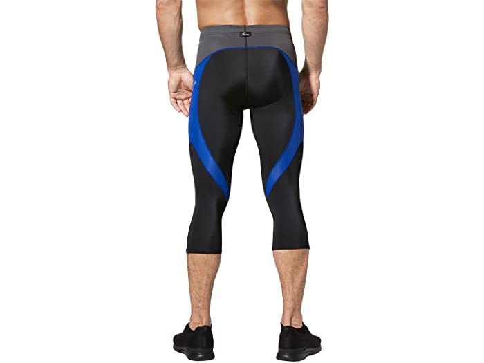 (取寄) CW-X メンズ スタビリックス ジョイント サポート 3/4 コンプレッション タイツ CW-X men Stabilyx Joint Support 3/4 Compression Tights Black/Grey/Blue