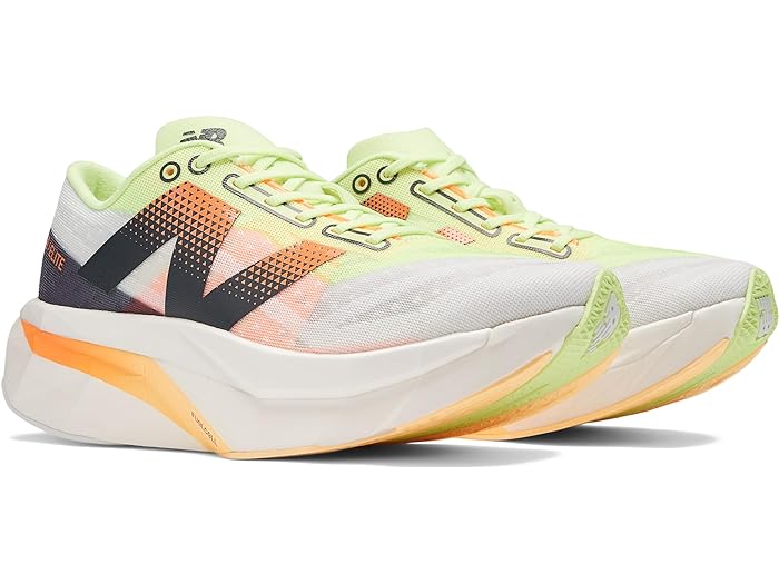 () ˥塼Х ˡ ǥ ե塼륻 ѡ ꡼ V4 塼  New Balance women FuelCell SuperComp Elite v4 White/Bleached Lime Glow