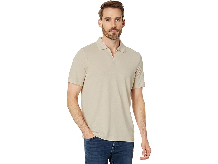 () 󥹥ȥ&ޡե  ͥ V-ͥå ݥ Johnston & Murphy men Linen V-Neck ...