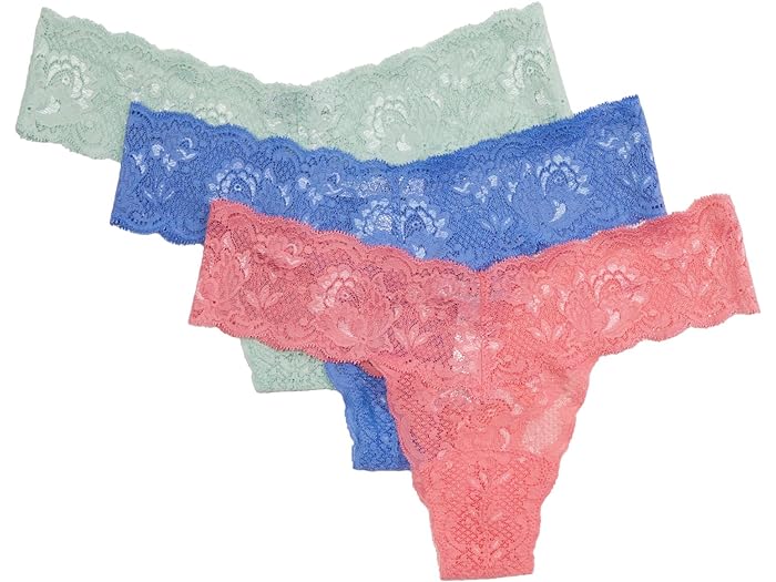(取寄) コサベラ レディース ネバー セイ ネバー 3 パック ローライダー トング Cosabella women Never Say Never 3 Pack Lowrider Thong Ven Dusk Verde Umb Portf Bl