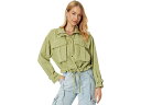 () uNj[[N fB[X l [eBeB WPbg C O[ Cg Blank NYC women Blank NYC Linen Utility Jacket in Green Light Green Light