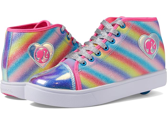 () q[[Y K[Y Fbc o[r[ (g Lbh/rbO LbY/A_g) Heelys girls Heelys Veloz Barbie (Little Kid/Big Kid/Adult) Pink/Cyan/Silver