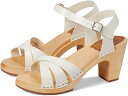 () XEFfBbV nYr[Y fB[X 80s Xgbv T_ Swedish Hasbeens women Swedish Hasbeens 80s Strap Sandal White