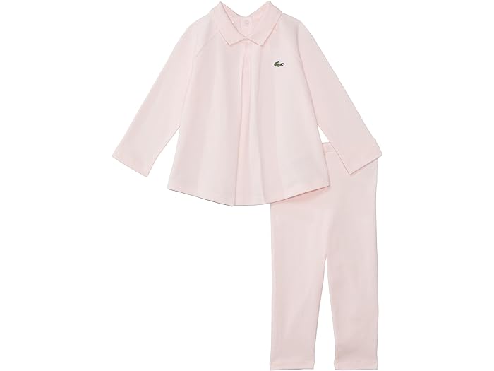 () RXe LbY K[Y O X[u J[h EBY MX Pj (gh[) Lacoste Kids girls Lacoste Kids Long Sleeve Collared with Leggings PJ Giftset (Toddler) Flamingo Pink