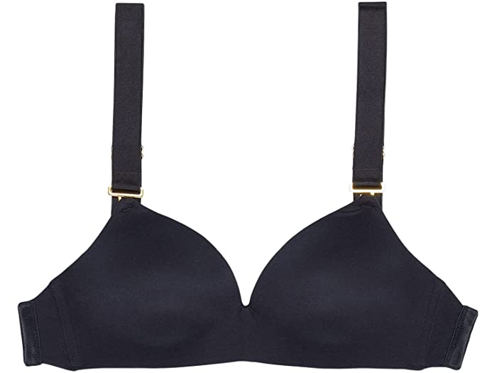 (取寄) ブラ ラボ レディース ワイヤー フリー カップス ウィズ ストラップ The Bra Lab women Rosanna Wire Free Cups with Straps Black