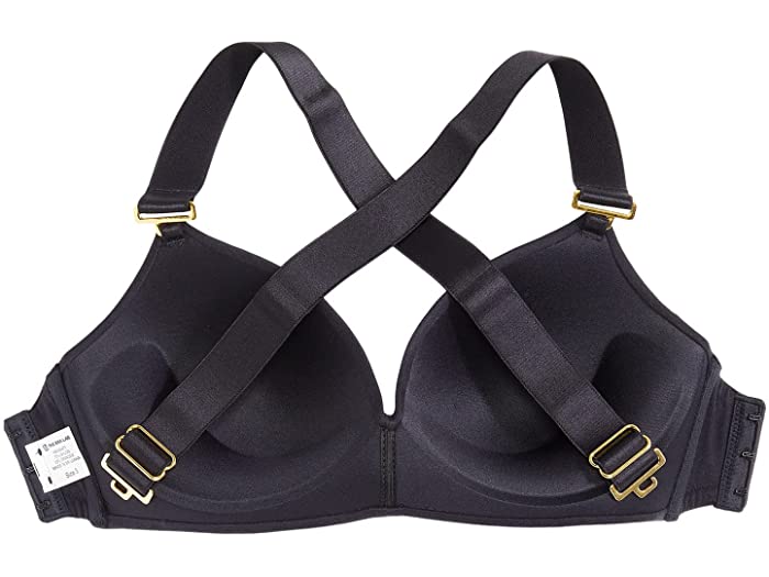 (取寄) ブラ ラボ レディース ワイヤー フリー カップス ウィズ ストラップ The Bra Lab women Rosanna Wire Free Cups with Straps Black