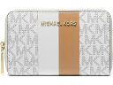 (取寄) マイケルコース レディース ジェット セット スモール ジップ アラウンド カード ケース MICHAEL Michael Kors women MICHAEL Michael Kors Jet Set Small Zip Around Card Case Optic White/Camel