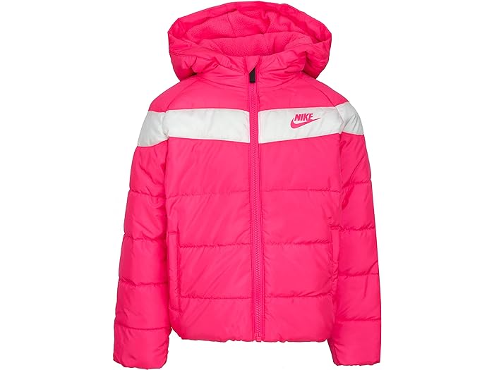 (取寄) ナイキ キッズ ガールズ スポーツウェア フューチュラ パファー ジャケット (リトル キッズ) Nike Kids girls Nike Kids Sportswear Futura Puffer Jacket (Little Kids) Hyper Pink