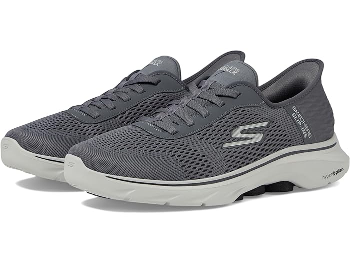 () å㡼 ˡ    7 - ե꡼ ϥ 2 ϥ ե꡼ åץ SKECHERS Performance men Go Walk 7 - Free Hand 2 Hands Free Slip-Ins Charcoal/Black