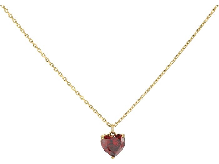 () PCgXy[h fB[X }C u y_g lbNX Kate Spade New York women Kate Spade New York My Love Pendant Necklace Garnet/Gold - January