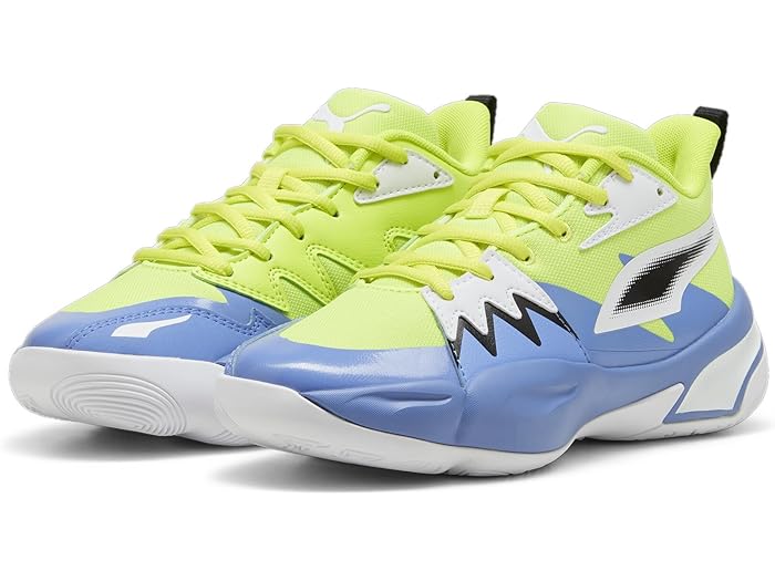 (取寄) プーマ キッズ キッズ プーマ キッズ バスケットボール スニーカー (ビッグ キッド) PUMA Kids kids PUMA Kids Puma Kids Genetics Basketball Sneaker (Big Kid) Electric Lime/Blue Skies