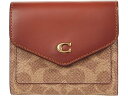 () R[` fB[X J[ubN R[ebh LoX VOj`[ EB X[ EHbg COACH women COACH Color-Block Coated Canvas Signature Wyn Small Wallet B4/Tan Rust