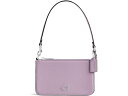 (取寄) コーチ レディース ポーチ バッグ イン クロス グレイン レザー COACH women COACH Pouch Bag in Cross Grain Leather Soft Purple