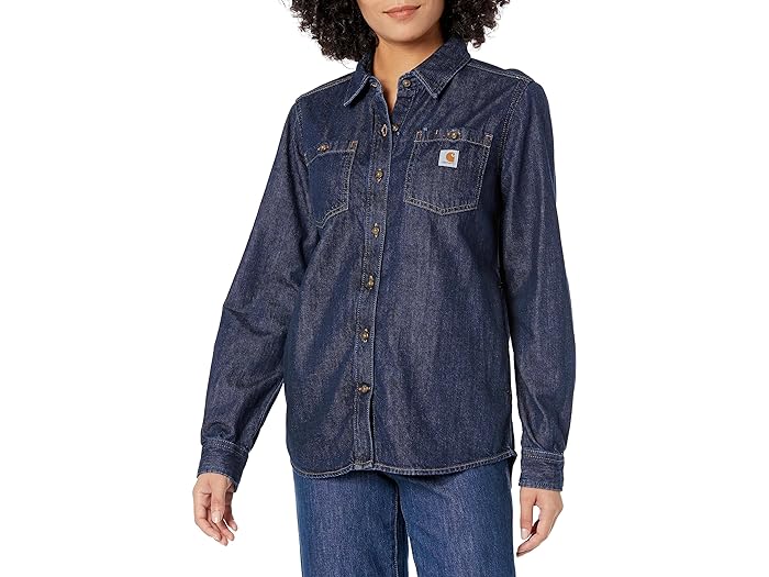 () J[n[g fB[X bNXh-tBbg tBbg ~bhEGCg fj I[o[Vc Carhartt women Carhartt Relaxed Fit Midweight Denim Overshirt Zion