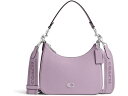 (取寄) コーチ レディース ホーボー クロスボディ イン クロス グレイン レザー COACH women COACH Hobo Crossbody in Cross Grain Leather Soft Purple